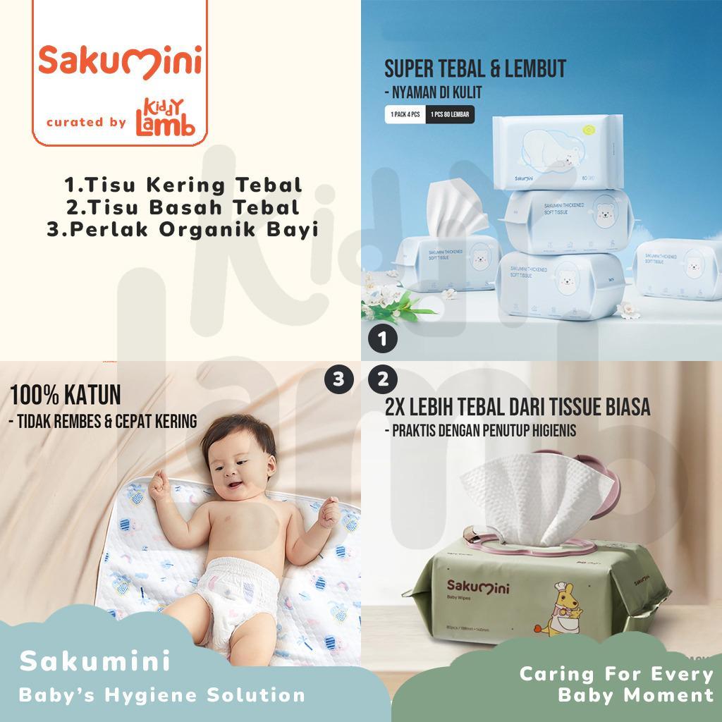 Sakumini Babys Hygiene Solution / Wet & Dry Baby Wipes Wet Tissue Baby Wipes Hand Mouth Facial Soft 