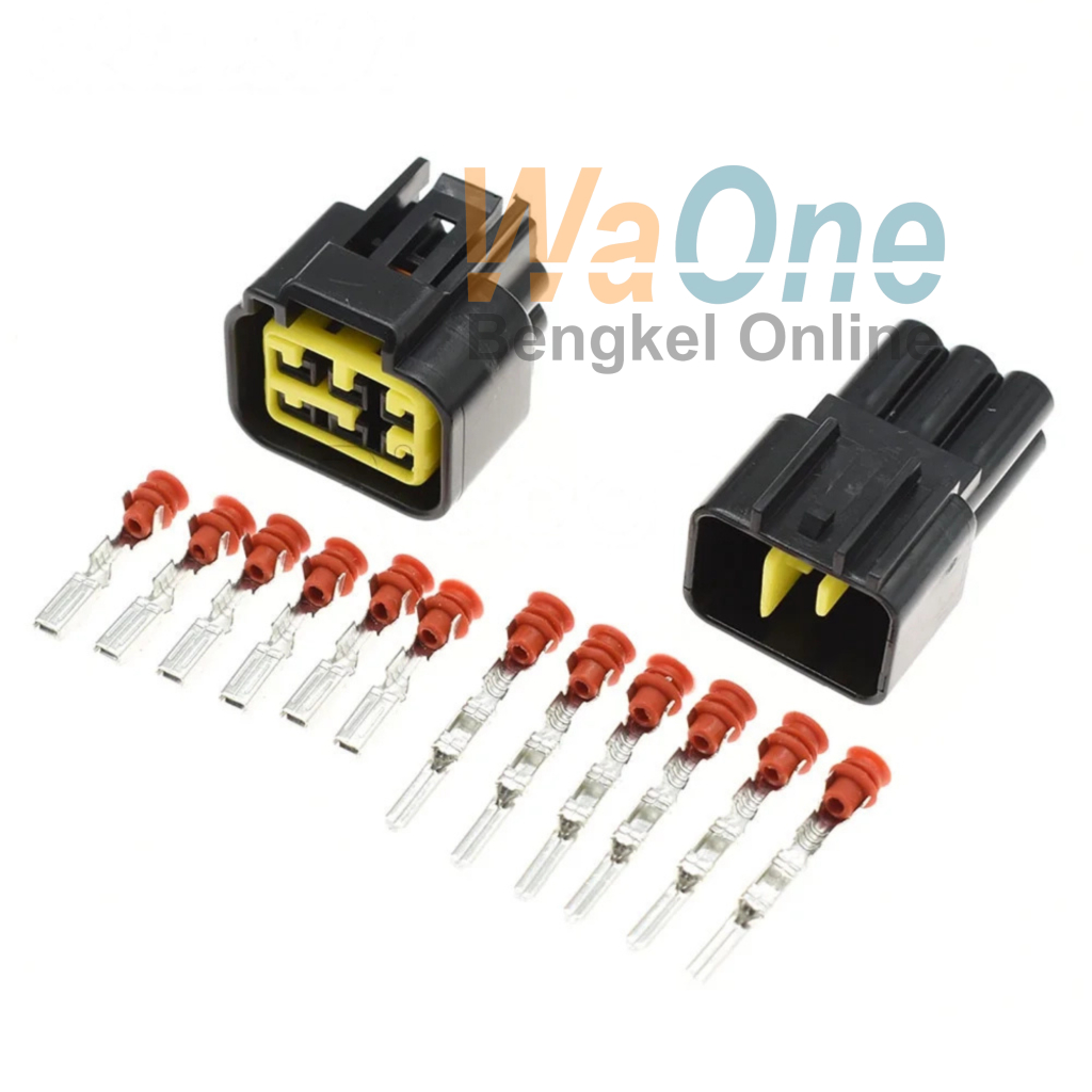 ซ็อกเก็ต CDI 6pin ไม่มีสายเคเบิลพร้อมกันน้ํา Skun Mio Vega Jupiter Satria Fu