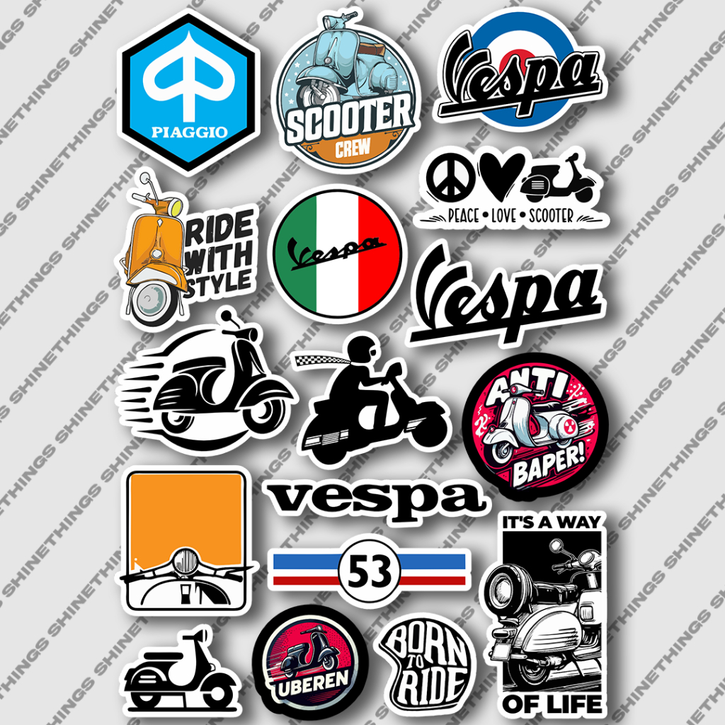 HP TUMBLR Aesthetic Vespa piaggio สกู๊ตเตอร์สติกเกอร์กันน้ําสําหรับหมวกกันน็อค,เคสโทรศัพท์มือถือ,tumblrs,ตู้แล็ปท็อป