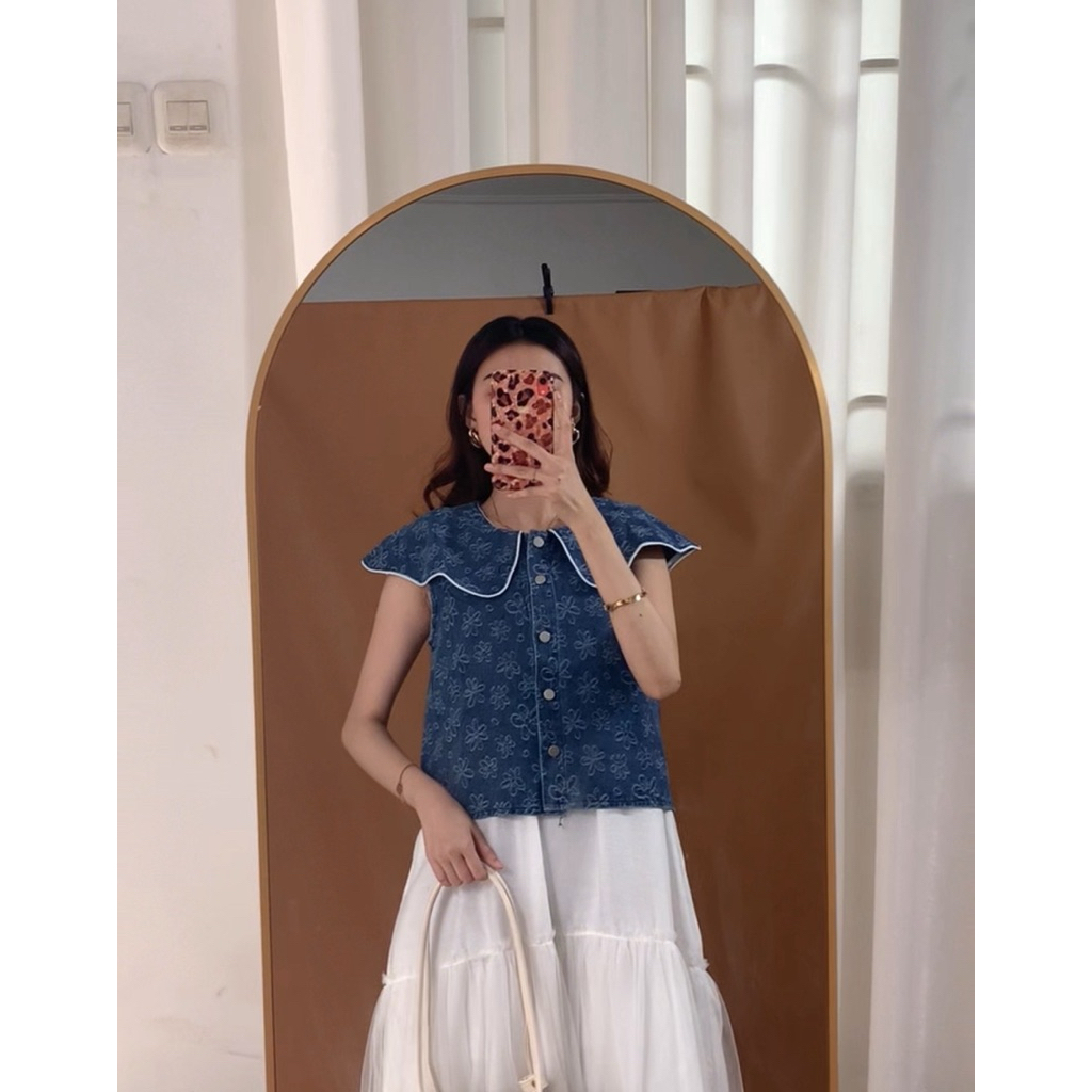 SOOLHA - กางเกงยีนส์ Dentar Vest