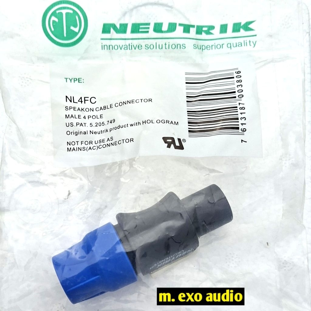 Jack Speakon Neutrik NL4FC 4 PIN