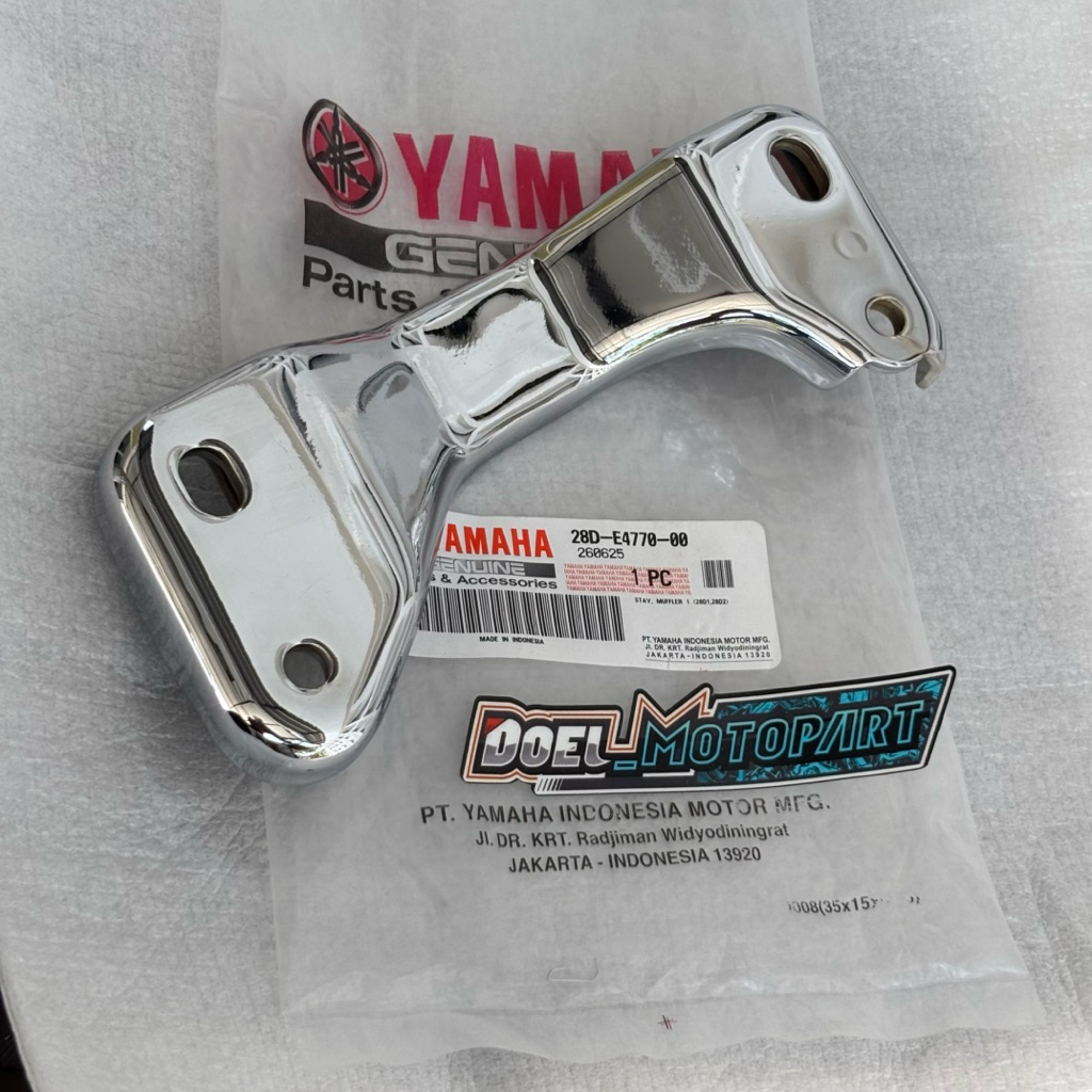 Chrome Finishing ขายึดท่อไอเสีย Mio Sporty Mio Smile Mio Lama Mio Old Chrome ขายึดท่อไอเสีย Mio Sporty M