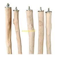 STRAIGHT COFFEE WOOD PERCH 60 ถึง 1 เมตร DIAMETER 4CM 2 BOLTS