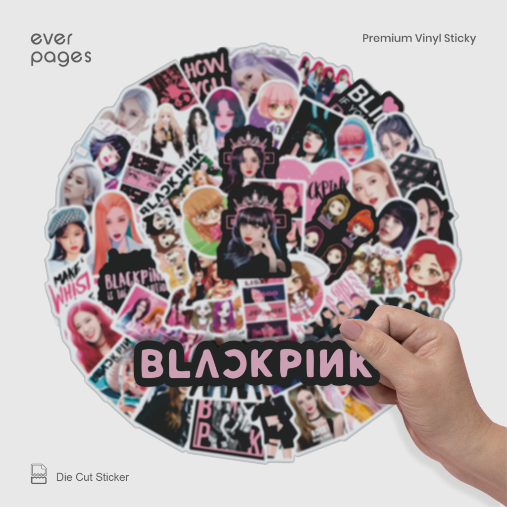 (50 ชิ้น) สติ๊กเกอร์ BLACKPINK (Jisoo, Jennie, Rose, & Lisa)