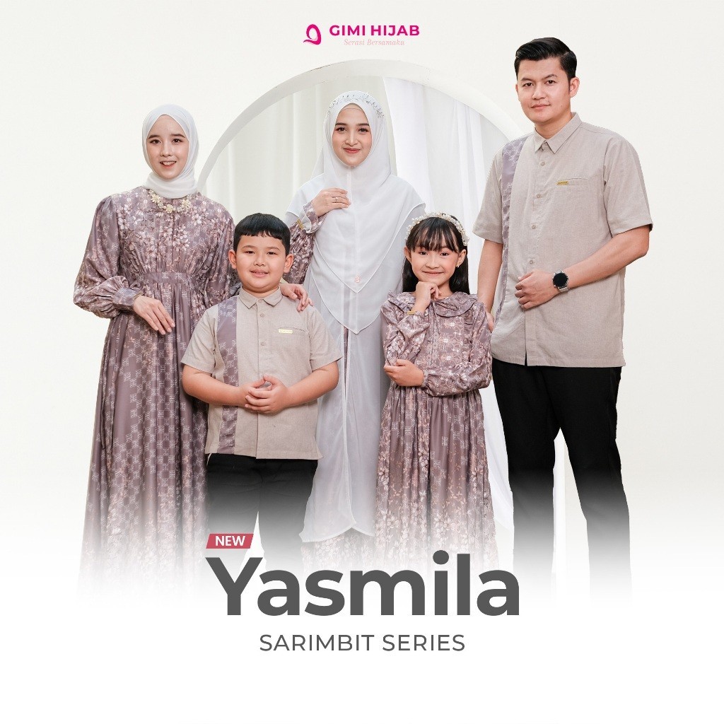 GIMIHIJAB - SARIMBIT EID 2026 YASMIILA SERIES - เสื้อผ้าคู่ครอบครัวสําหรับ Eid 2026