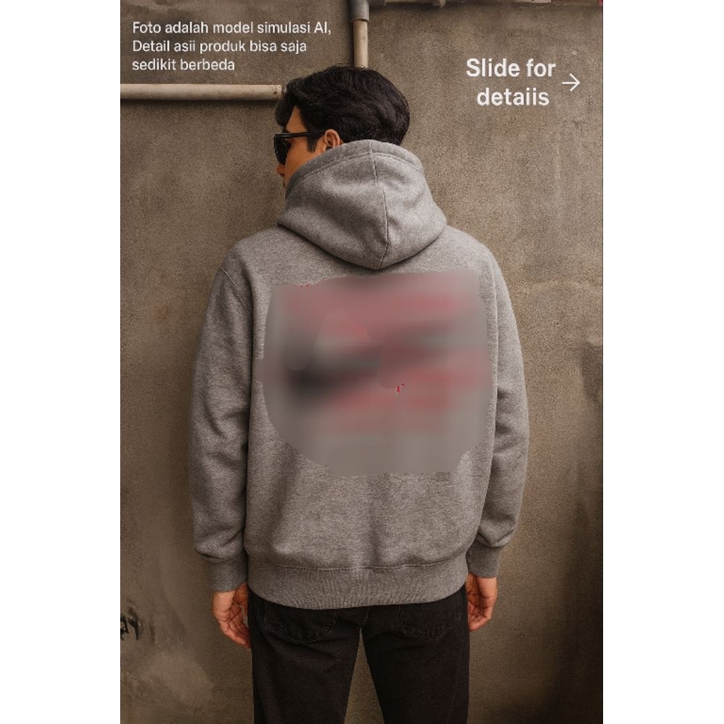 เสื้อฮู้ด N**E ไซส์ M / L oversize (P68 x L59)