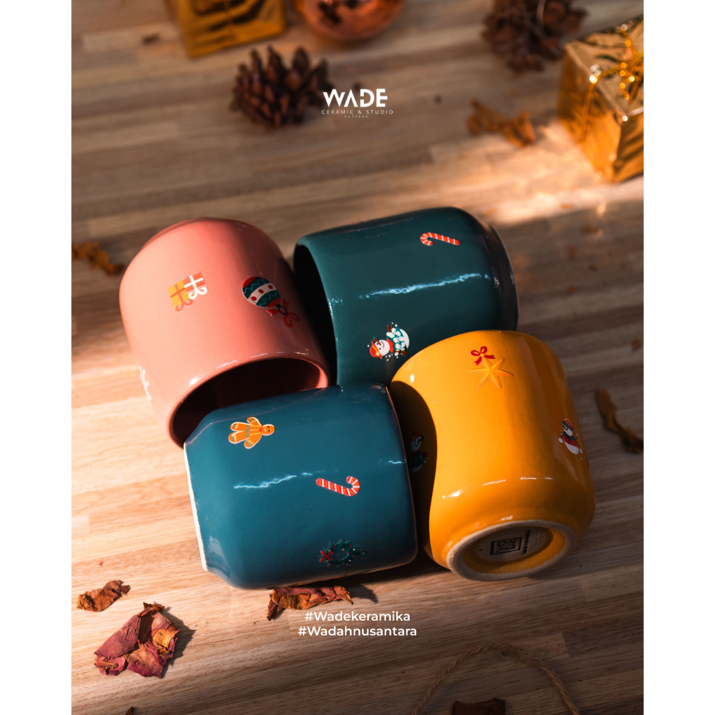 Ocha Series Christmas Mug_Ocha Christmas Mug_Hand Made By Wade Keramika