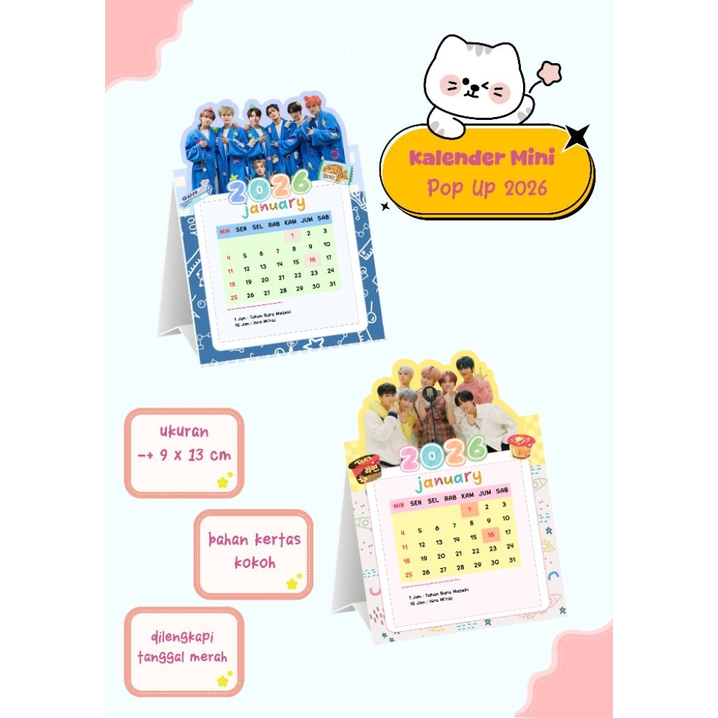 2026 MINI NCT DREAM CALENDAR / Kpop ของที่ระลึก