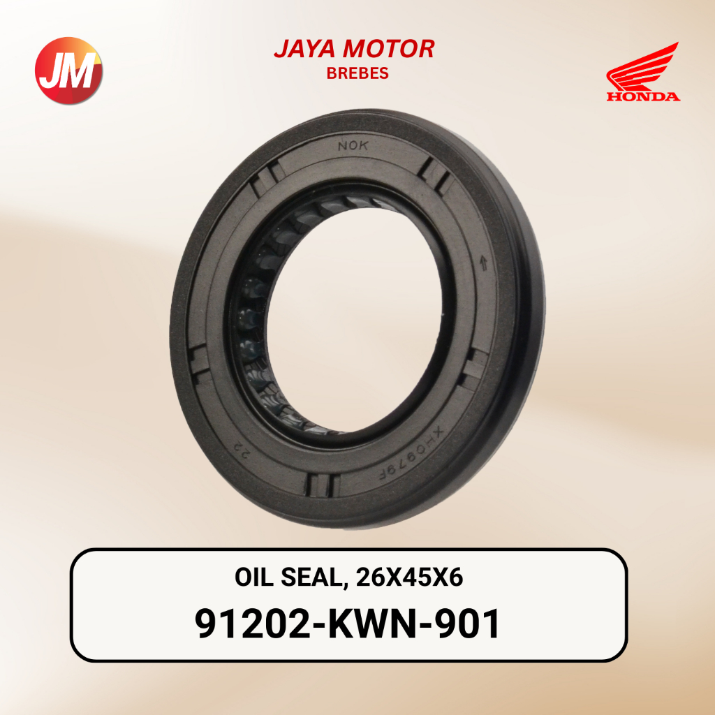 91202KWN901 ซีลน้ํามัน 26X45X6 Vario 125 eSP & Vario 150 eSP 91202-KWN-901