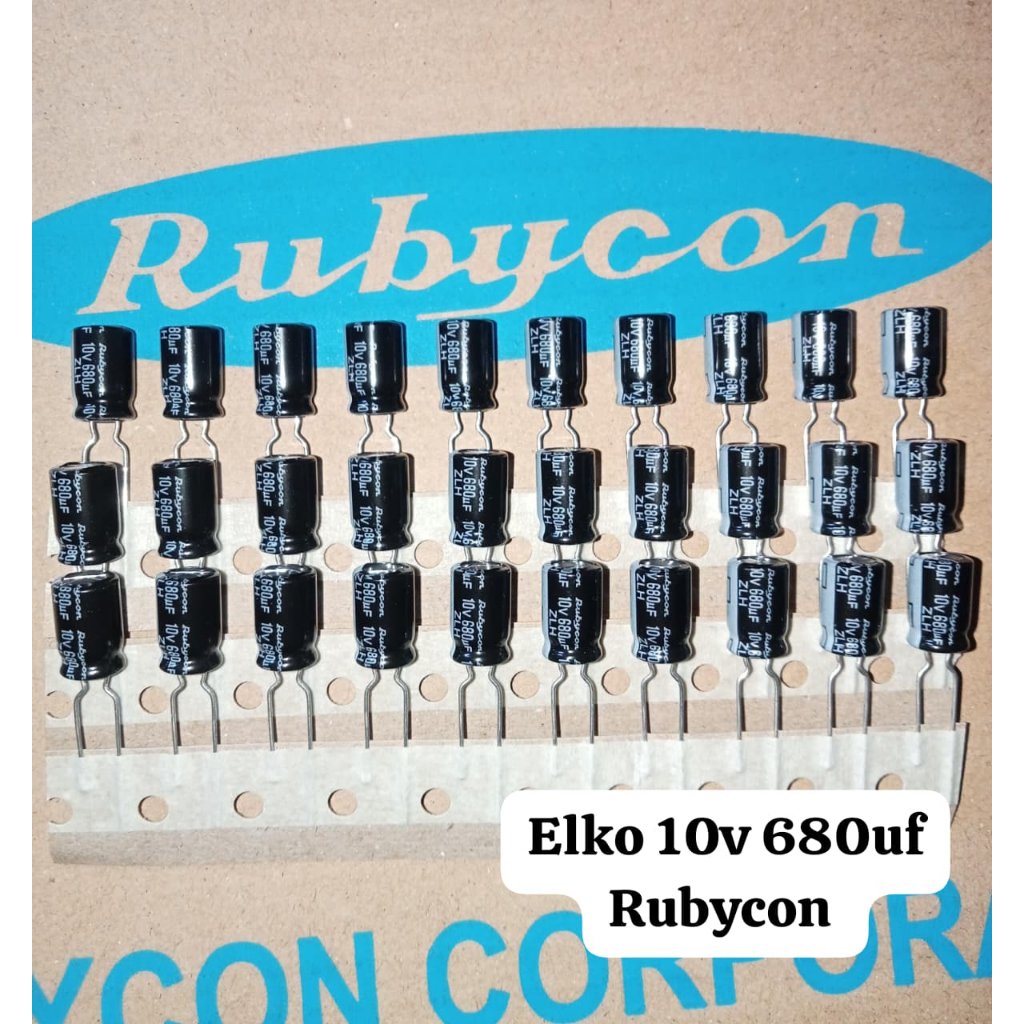 ELKO 10V 680UF ELCO 680UF NICHICON ดั้งเดิม