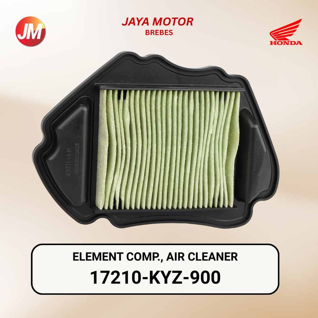 17210KYZ900 Element Comp, Air/C, กรองอากาศ Honda Supra X 125 FI Helm In 17210-KYZ-900