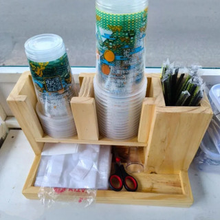 TEMPAT CUP GELAS // PAPER CUP DAN SEDOTAN // RAK CUP HOLDER DISPENSER