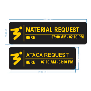 Custom MATERIAL REQUEST & ATACA REQUEST