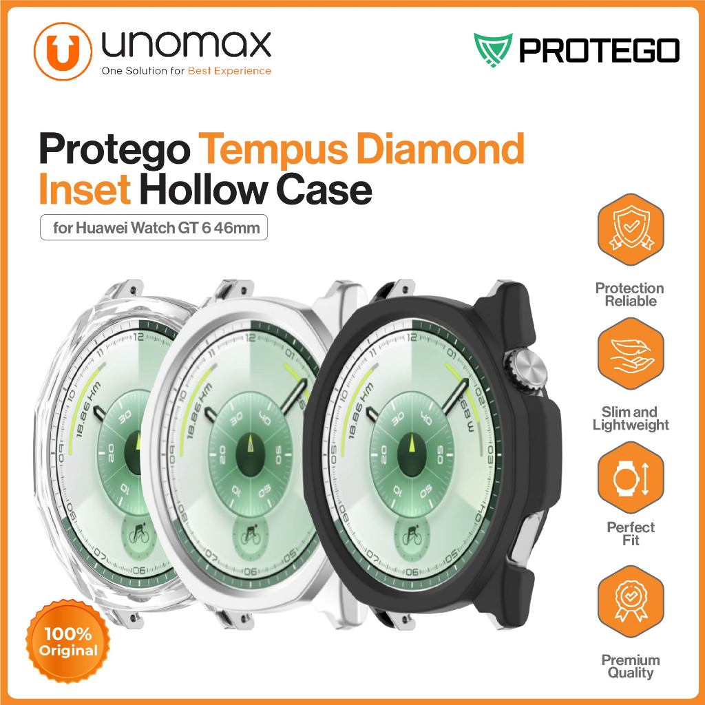 เคสนาฬิกา Huawei Watch GT 6 46mm Protego Temple Half-Round PC Hollow Casing (PT-056)