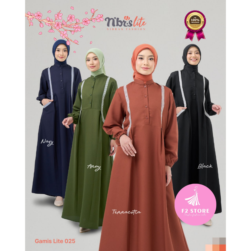 เสื้อผ้า NIBRAS MUSLIM GAMIS LITE 025