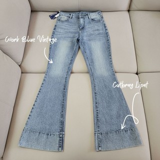ASTORIS JEANS - Celana Jeans Wanita Cutbray bawah Lipat / Kaki Tebal Panjang Highwaist Celana Kain Stretch terbaru 2025