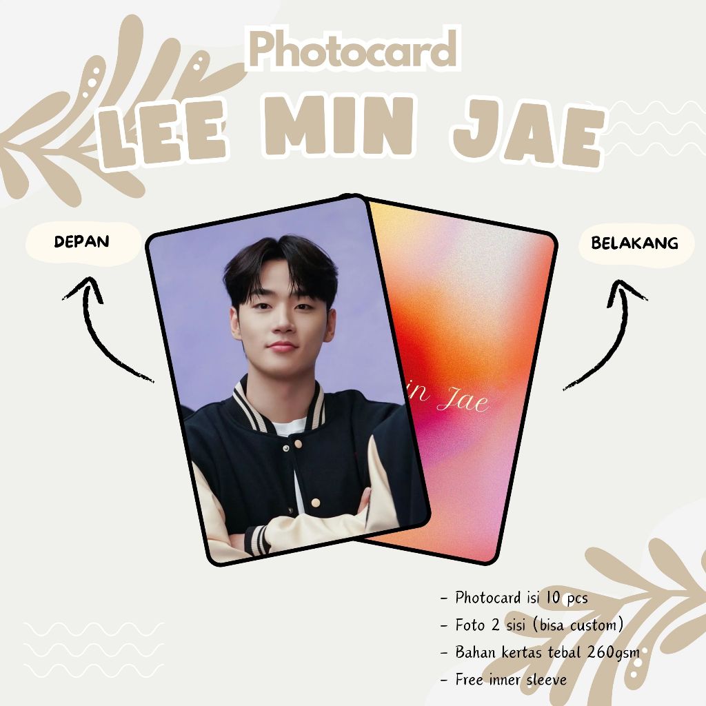 (10 ชิ้น) LEE MIN JAE โฟโต้การ์ด