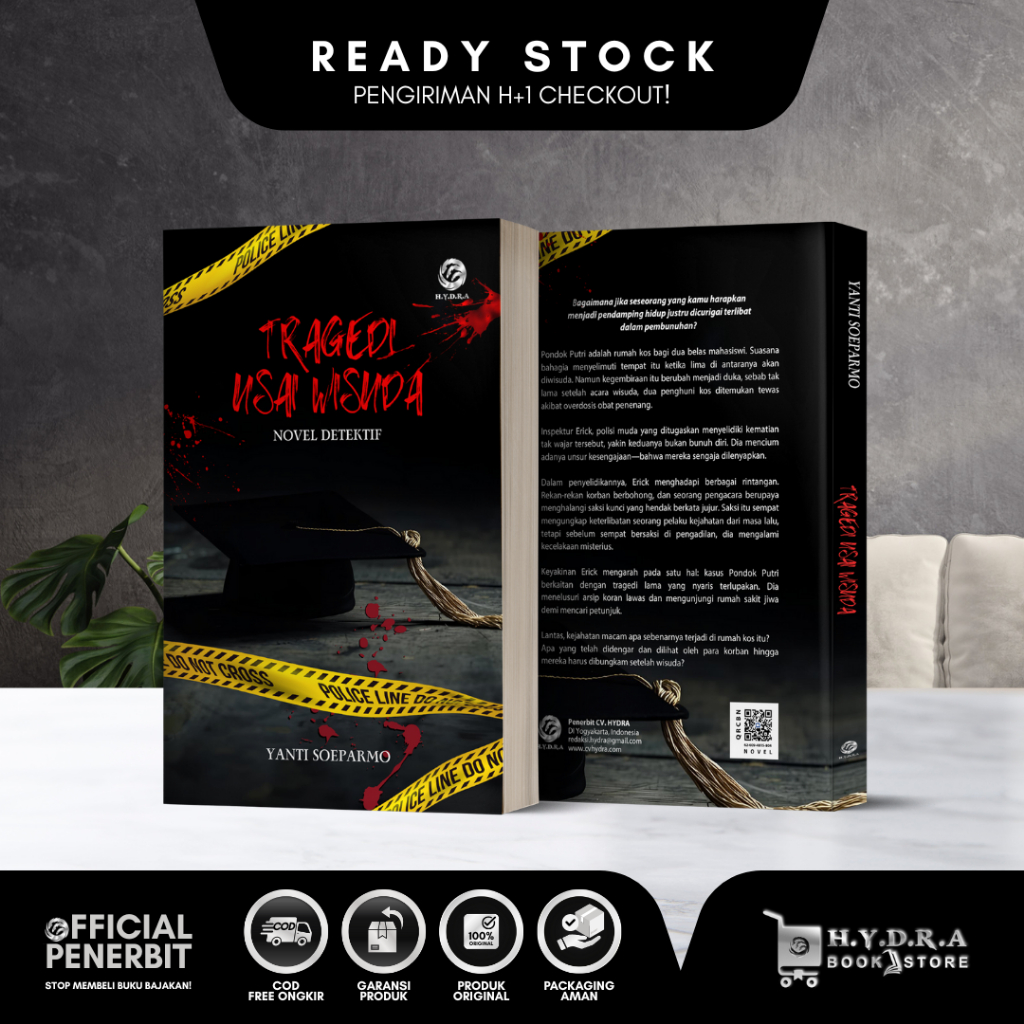 TRAGEDY OF A GRADUATION - นวนิยายนักสืบโดย Yati Soeparmmo - Hydra Editorial Editorial