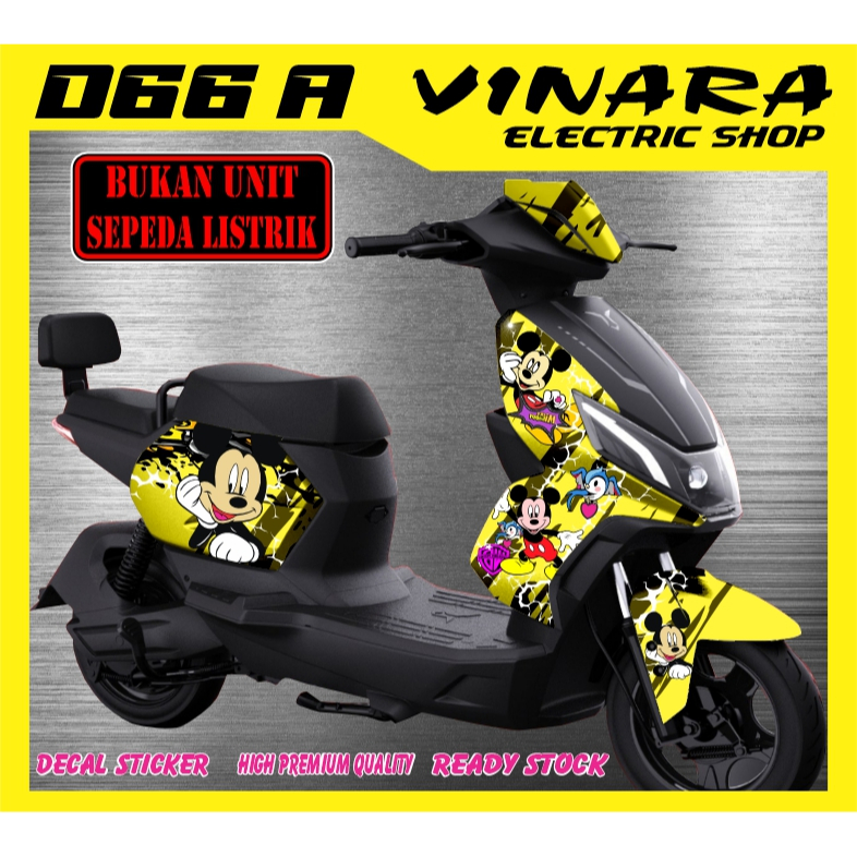 D66a Mickey Mouse-Uwinfly66a-สติกเกอร์รูปลอกสําหรับMickey Mouse Motifไฟฟ้าจักรยานสําหรับUwinfly D66a