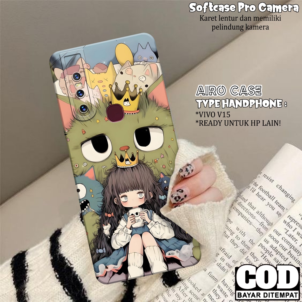 เคส HP ล่าสุด VIVO V15 - เคส VIVO V15 Softcase - เคสแฟชั่นการ์ตูน - เคส VIVO V15 - เคส Pro Camera So