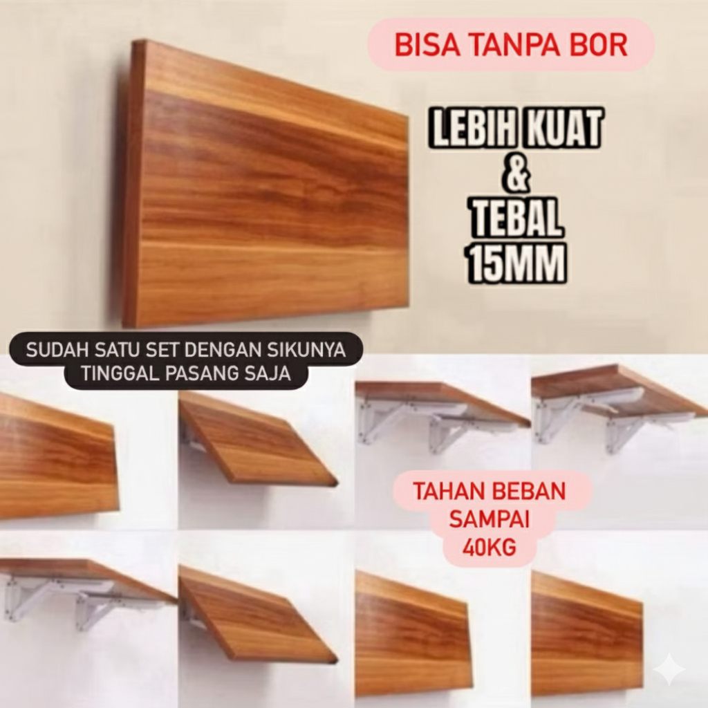 โต๊ะพับติดผนัง/โต๊ะแขวน/โต๊ะคอมพิวเตอร์60x30,80,40,100x40โต๊ะทํางานโต๊ะห้องครัวชั้นวางผนังการศึกษาเล