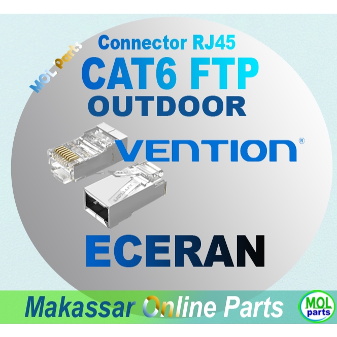 RJ45 Cat6 Cat 6 FTP Outdoor Vention Connector ขายปลีกต่อชิ้น