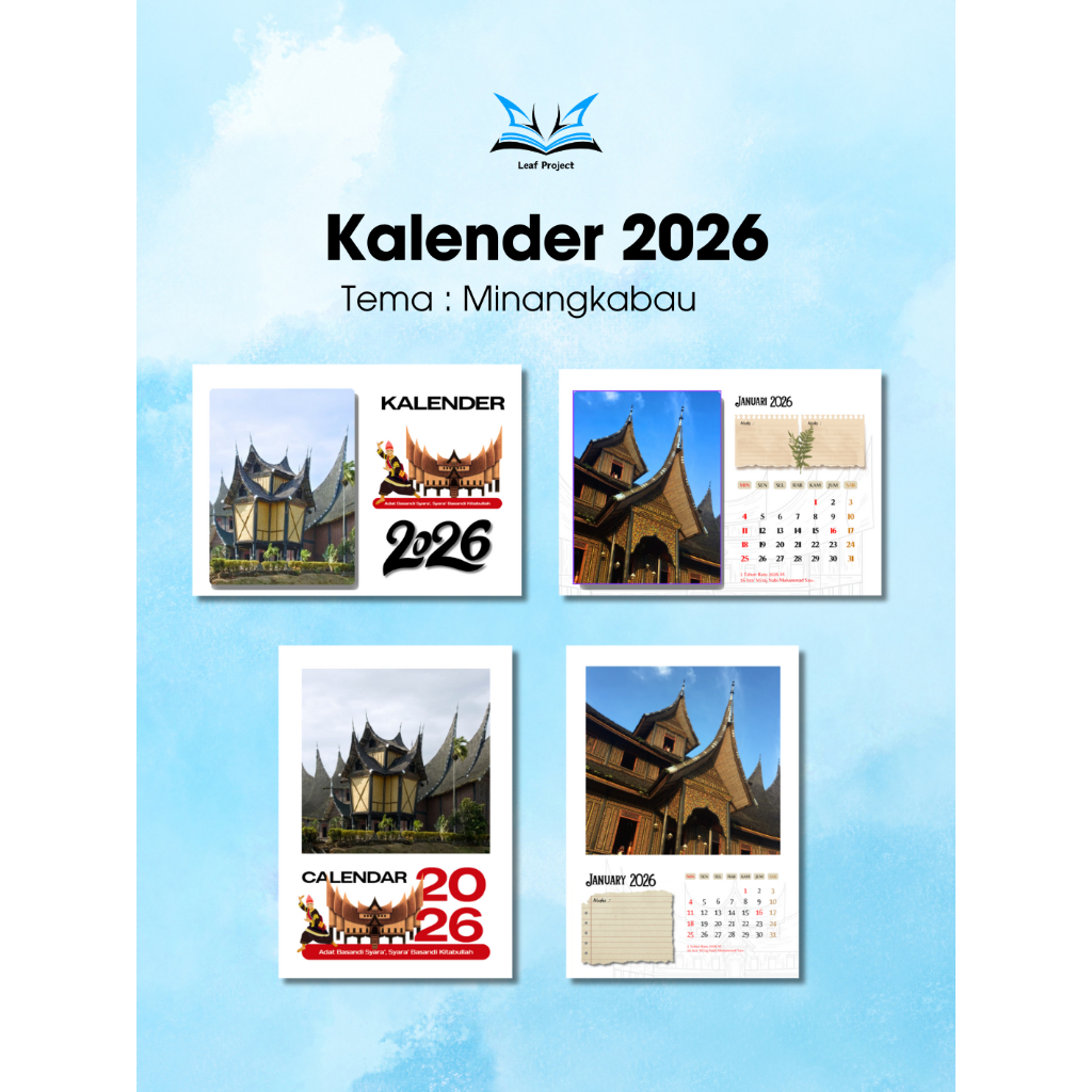 ปฏิทินตั้งโต๊ะปีใหม่ 2026 - ปีใหม่ 2026 - 2026 ปฏิทิน - มินัง 2026