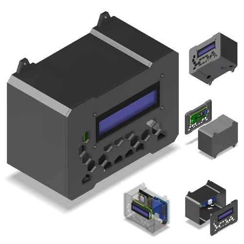 Arduino uno NodeMCU esp8266 LCD 16x2 I2C เคสโล่โฮสต์ USB