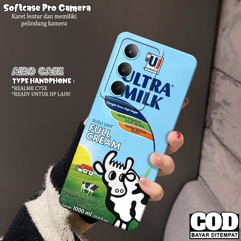 เคส HP ใหม่ล่าสุด REALME C75X - ใหม่ล่าสุด REALME C75X Softcase - Fashion Case DRINK - เคส REALME C7