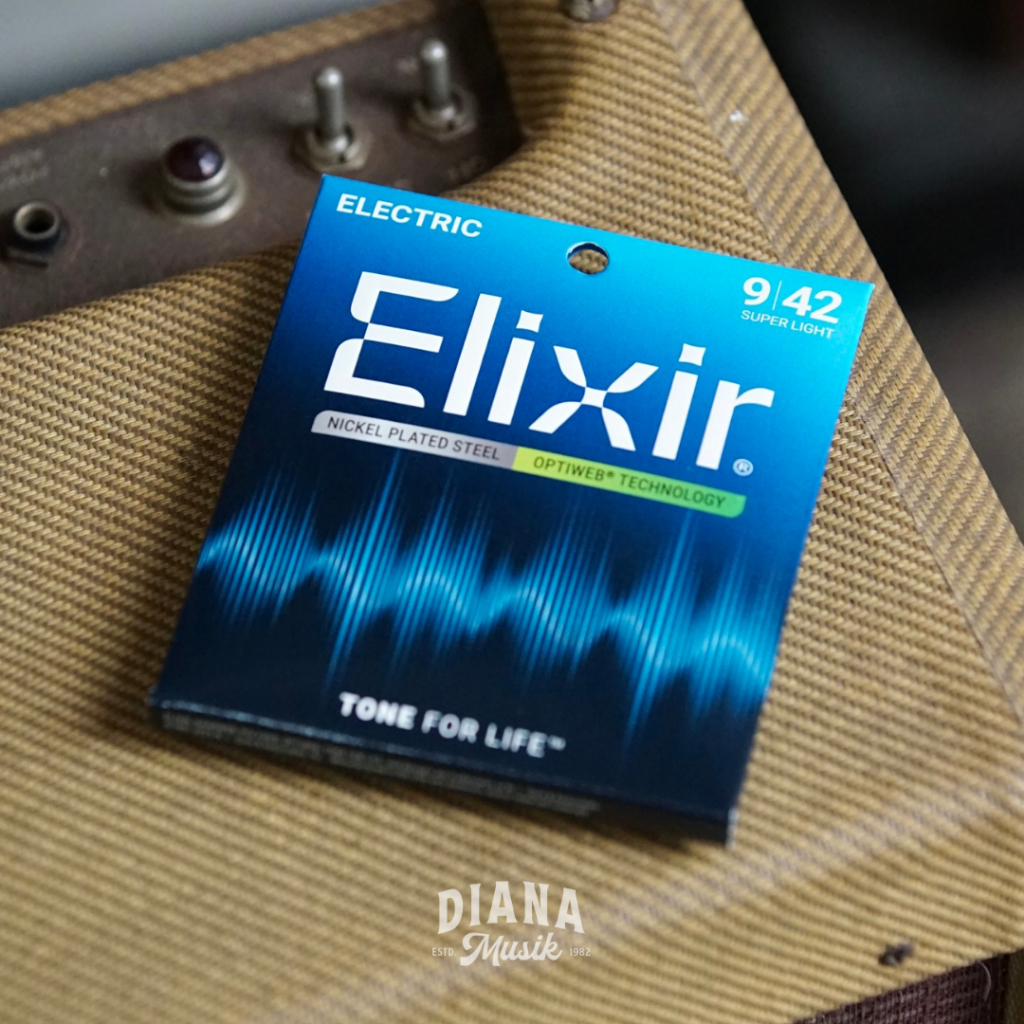 Elixir 09-42 Optiweb 19002 สายกีตาร์ไฟฟ้า