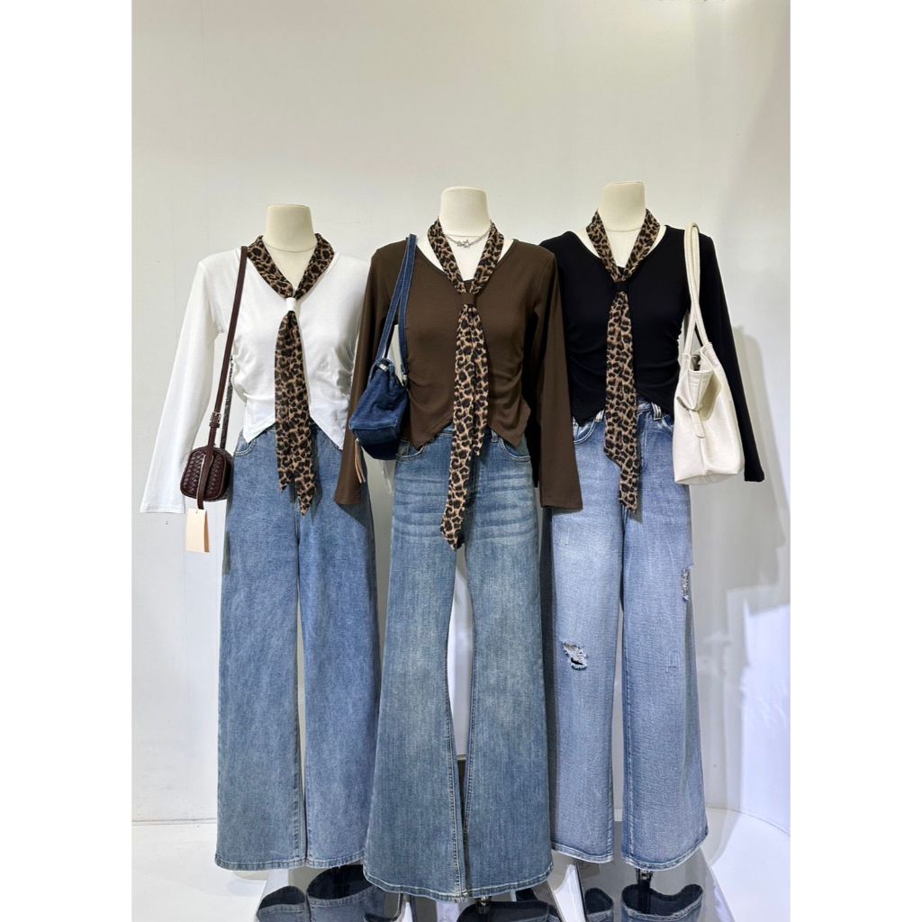 BJ - TOP SYAL LEOPARD MATINE BASIC 3 สี