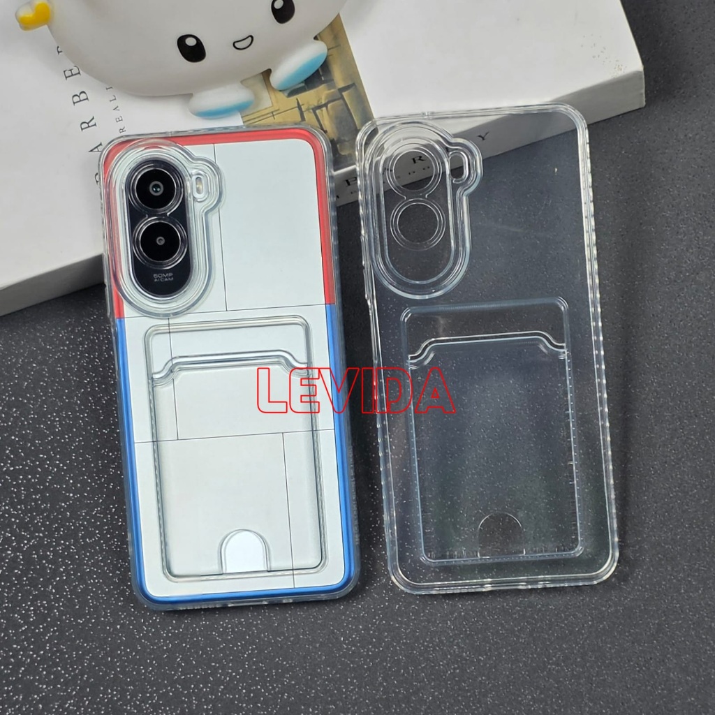 Poco M7 Poco M7 Pro 5G Card Case Clear / Slot Card Clear Case Poco M7 Poco M7 Pro 5G