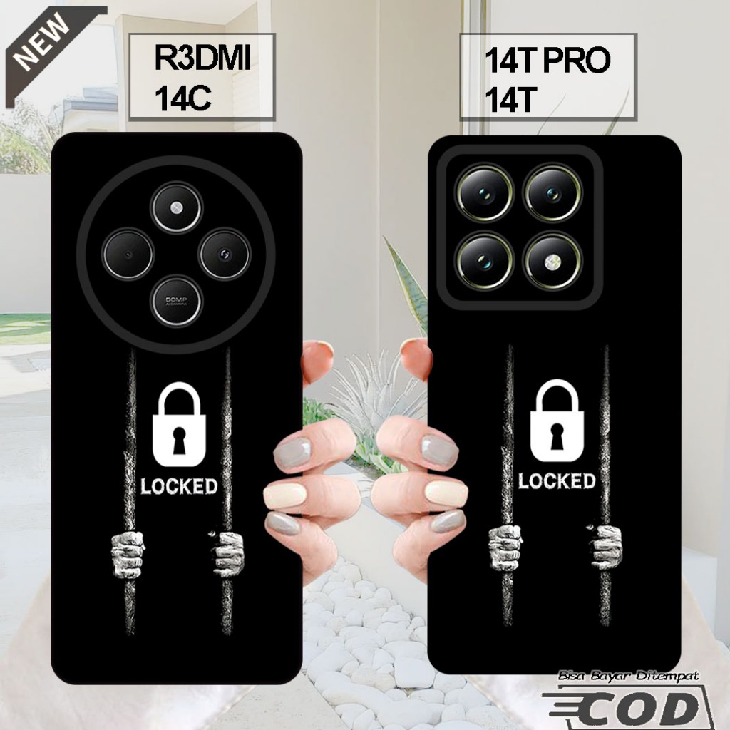 เคส XIAOMI REDMI 14C - เคส XIAOMI 14T - เคส XIAOMI 14T PRO _ปลอกซิลิโคนยืดหยุ่นใสสีดํา