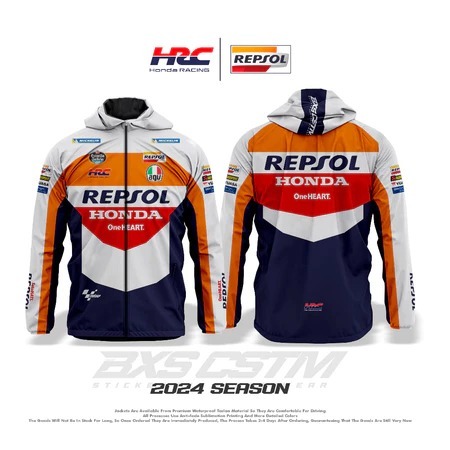 เสื้อแจ็คเก็ตสําหรับการเดินทาง SUNMORI RIDING LIVERY MOTOGP และ WSBK HONDA RACING HRC PARACHUE