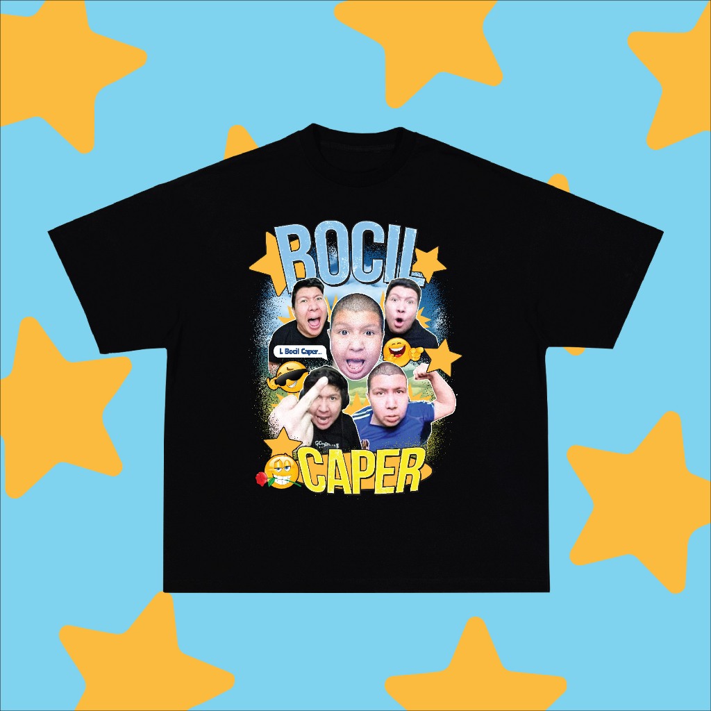 เสื้อยืด Basudara ตลก - Bocil Caper (ฟรีสติ๊กเกอร์ + ลูกอมพิเศษจํานวนจํากัด)