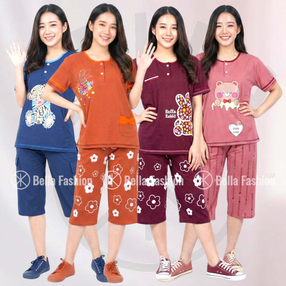 3 Pics BELLA C3/4 T-Shirt Set, BELLA T-Shirt Baby Doll