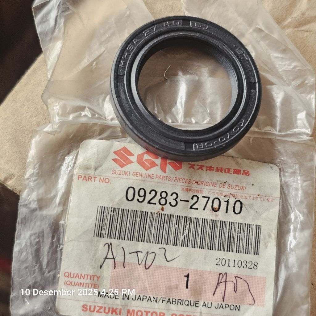 เกียร์หน้า Seal 27X40X6 Suzuki Satria Fu. 09283-27010