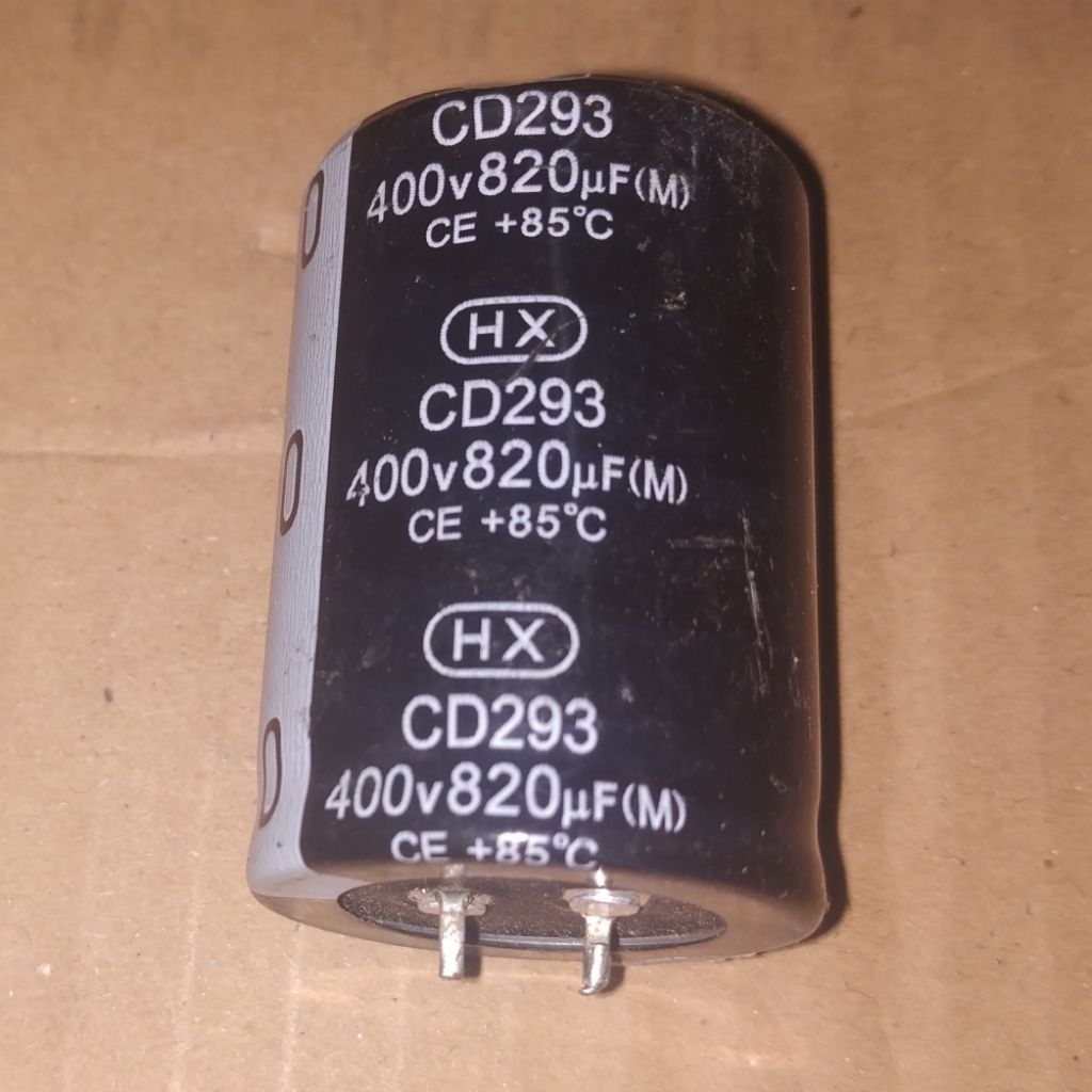 C Elco Elko 820uF 400V 820mFD 400VDC 820mF 400WV 820 uF mFD mF 400 VDC WV