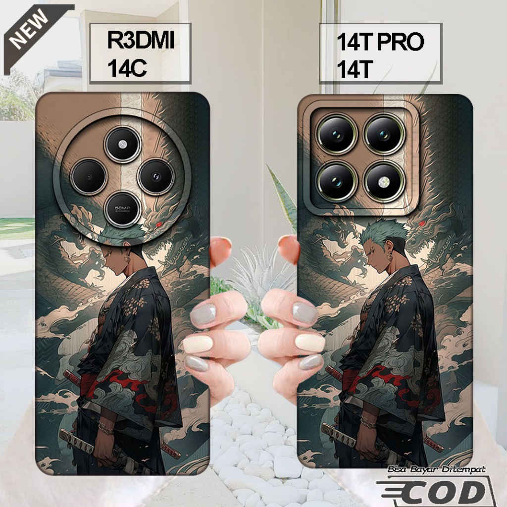 เคส XIAOMI REDMI 14C - เคส XIAOMI 14T - เคส XIAOMI 14T PRO _ปลอกซิลิโคนยืดหยุ่นใสสีดํา