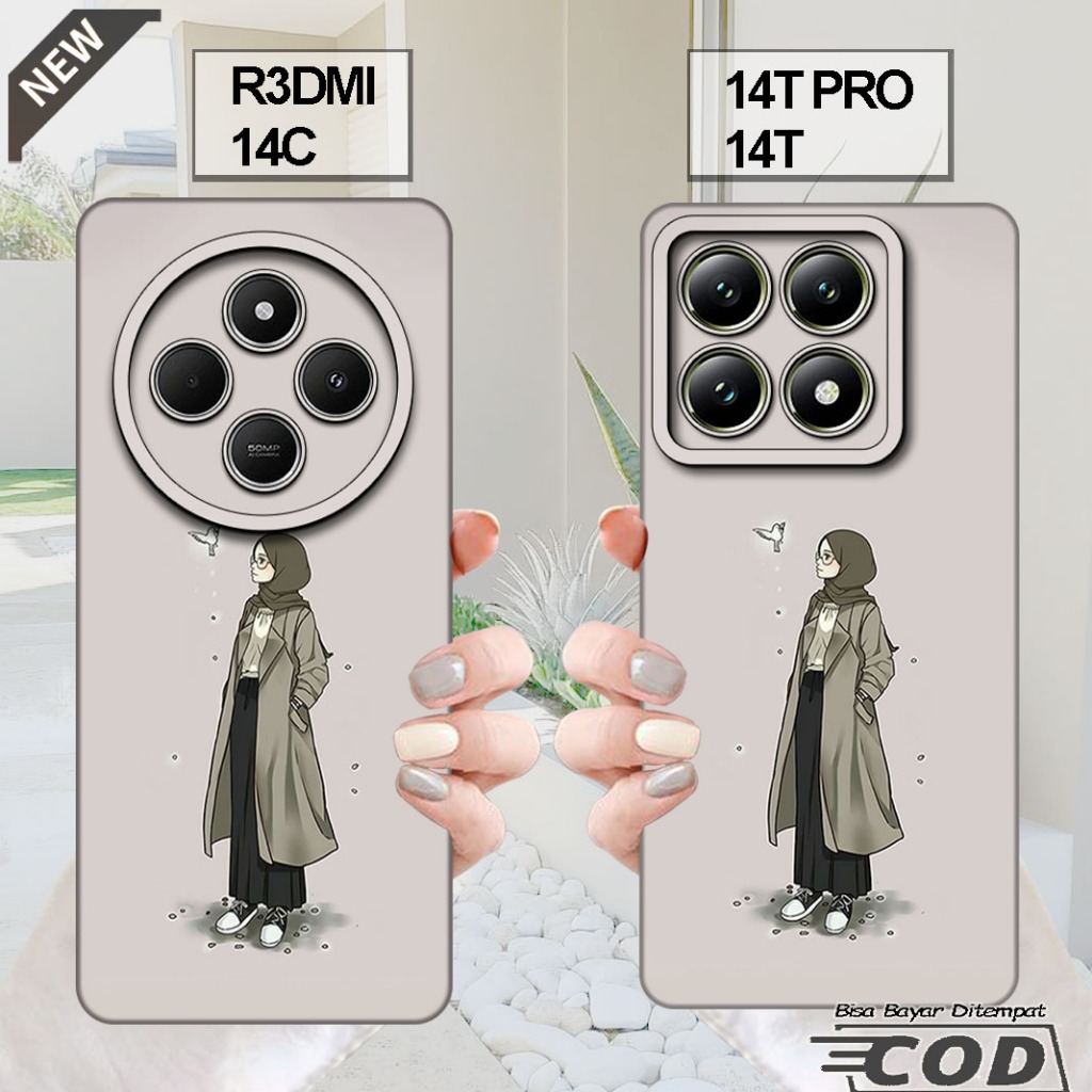 เคส XIAOMI REDMI 14C - เคส XIAOMI 14T - เคส XIAOMI 14T PRO _ปลอกซิลิโคนยืดหยุ่นใสสีดํา