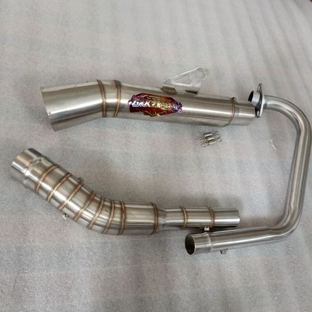 1 ชุด Tambutso super เปิด spec Gaok77 ท่อไอเสียท่อไอเสียเปิด tmx 125 155 tmx 150 pinoy 125 150 motop