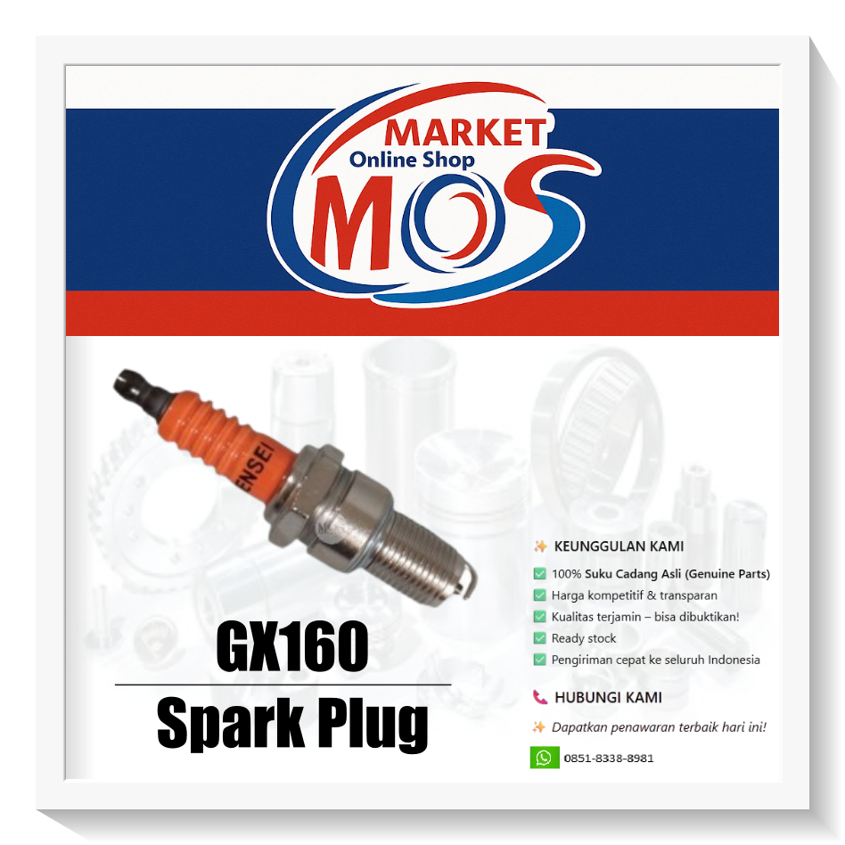 หัวเทียน MESIN GX160 | หัวเทียนเครื่องยนต์