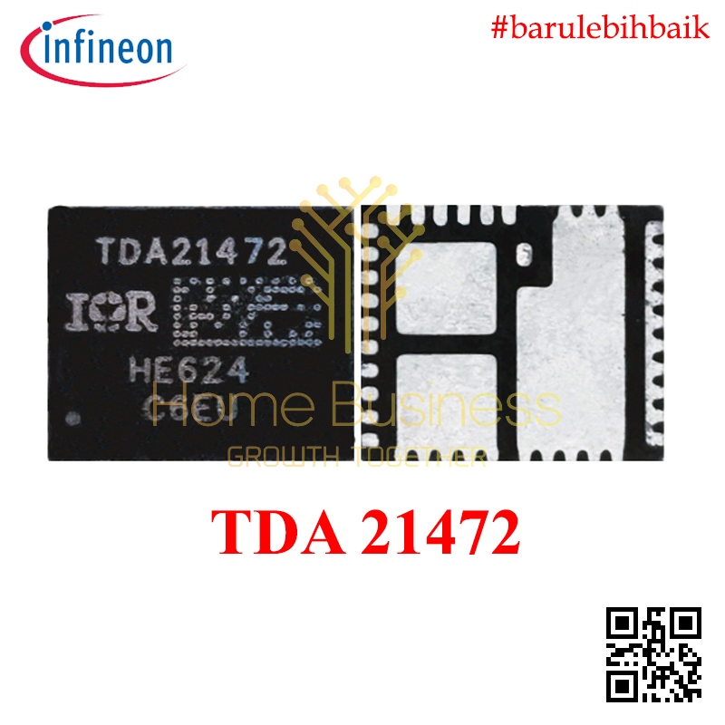 ชิปเซ็ต IC Infineon TDA21472AUMA1 TDA21472A TDA21472 A TDA 21472A TDA 21472 Power Stage DrMOS IQFN-3