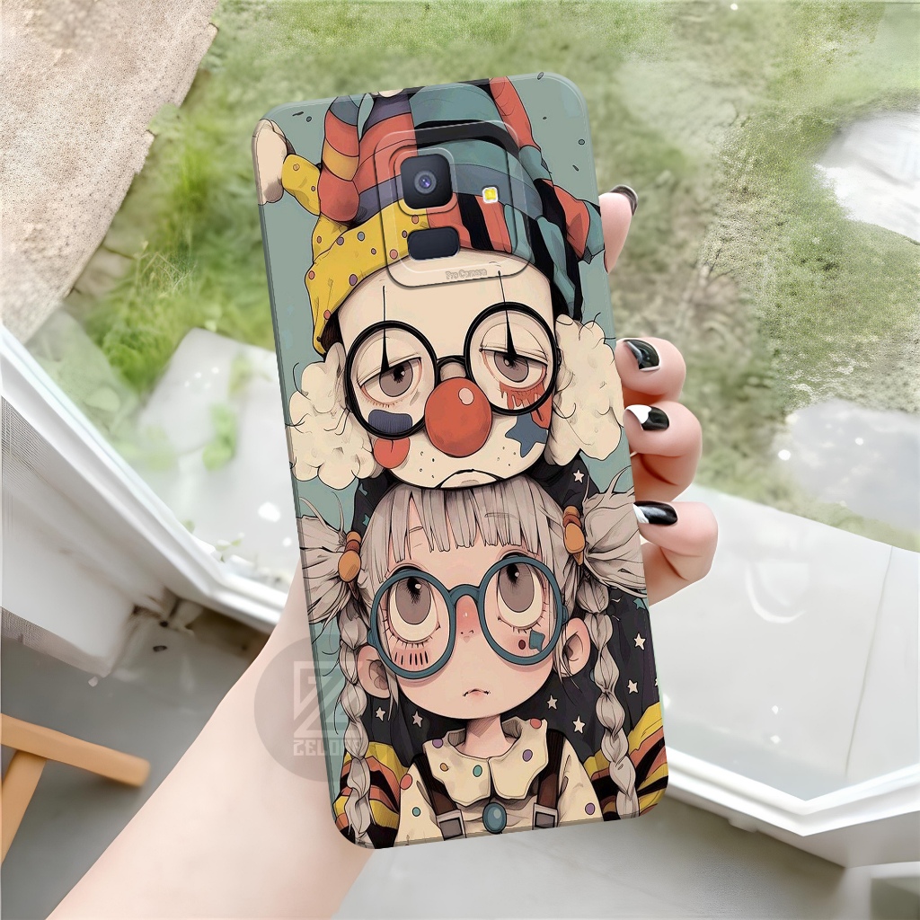Softcase SAMSUNG GALAXY A8 PLUS ZELORA แฟชั่นกรณีการ์ตูนกรณี SAMSUNG GALAXY A8 PLUS ปลอก SAMSUNG A8 