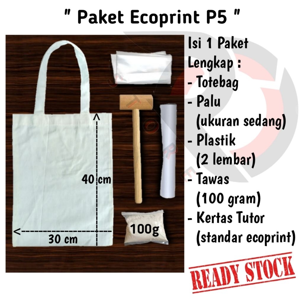 P5 TOTEBAG WORK PACKAGE ขนาด 30x40 ECOPRINT MEDIA POUNDING BLACU BAG