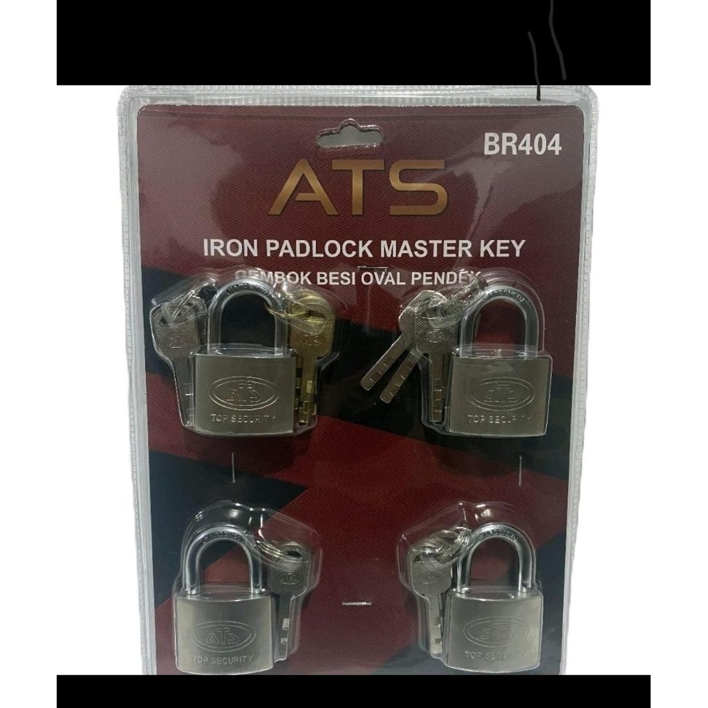 ATS 40MM กุญแจหลักคอสั้น Nekel Keylock / เนื้อหากุญแจมาสเตอร์คีย์ 4 ชิ้น ATS