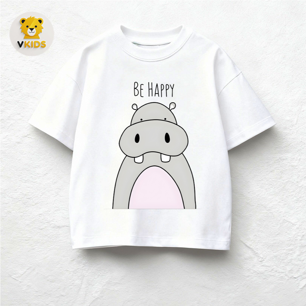 Cute Animal Planet Kids T-Shirt Set – Cute & Cheerful Cartoon Animal Motif