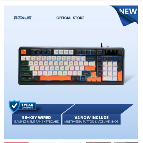 คีย์บอร์ดเกม Rexus Battlefire K98M V2