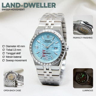 New Arrival Jam Tangan Pria Rx Land - Dweller Sweep Movement Stainless Steel Include Box Fullset