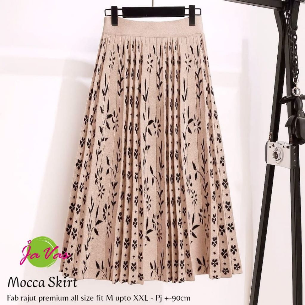 MOCCA ENJI JOLLY SKIRT MOTTA - กระโปรงสตรีระดับพรีเมียมสุดน่ารัก - วัสดุถักนําเข้า BKK - By Ja Vas